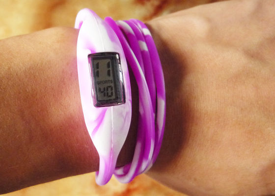 Reloj clasificado de la promoción de Ion Sport Watch Negative Ion del silicón de la moda del color